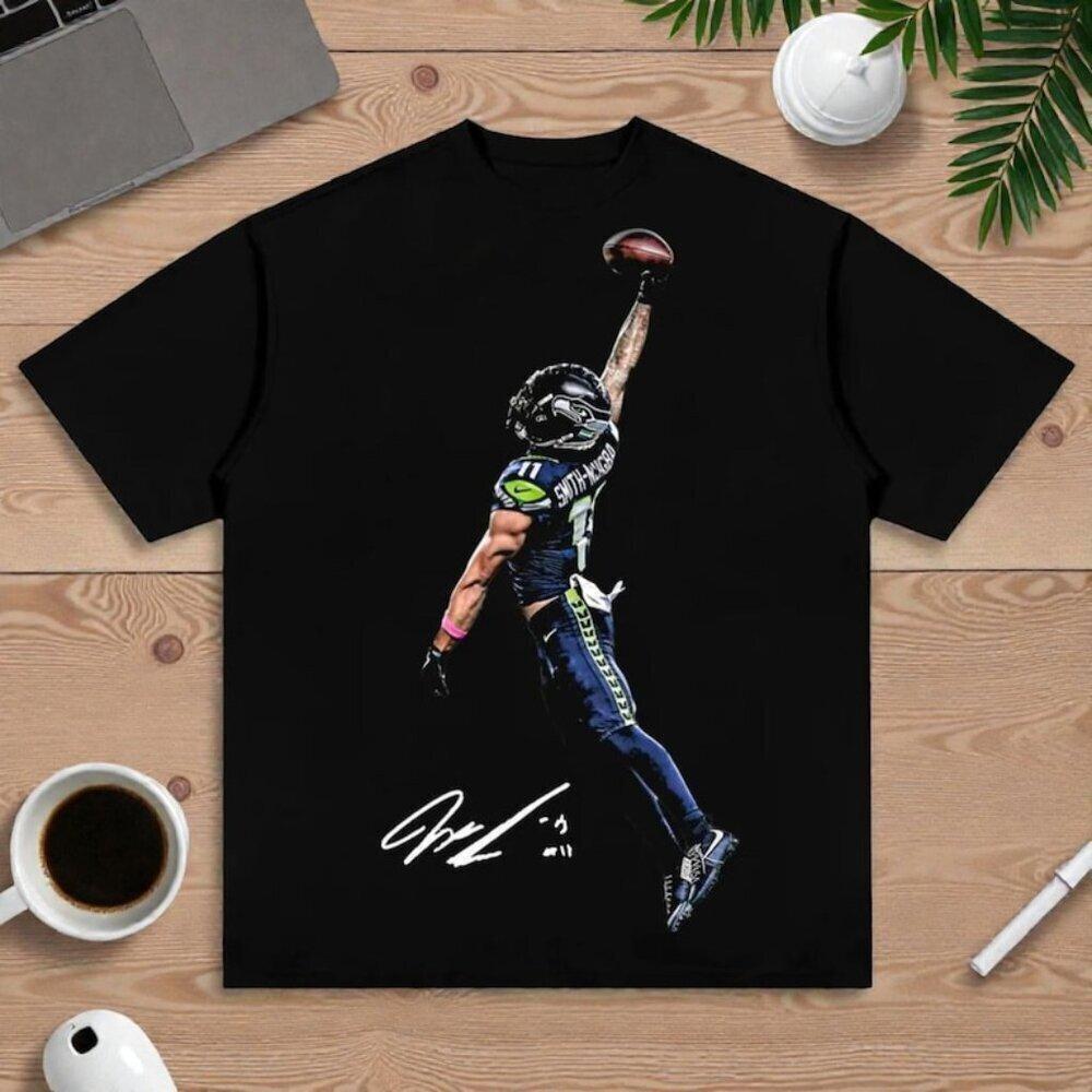 Jaxon Smith Njigba Posterized Adult Shirt, Graphic Tees, Seahawks 152